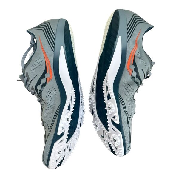 Saucony Men’s Size 13 Endorphin 3 Running Track Spikes Shoes S29070-2 Slate - Picture 8 of 11